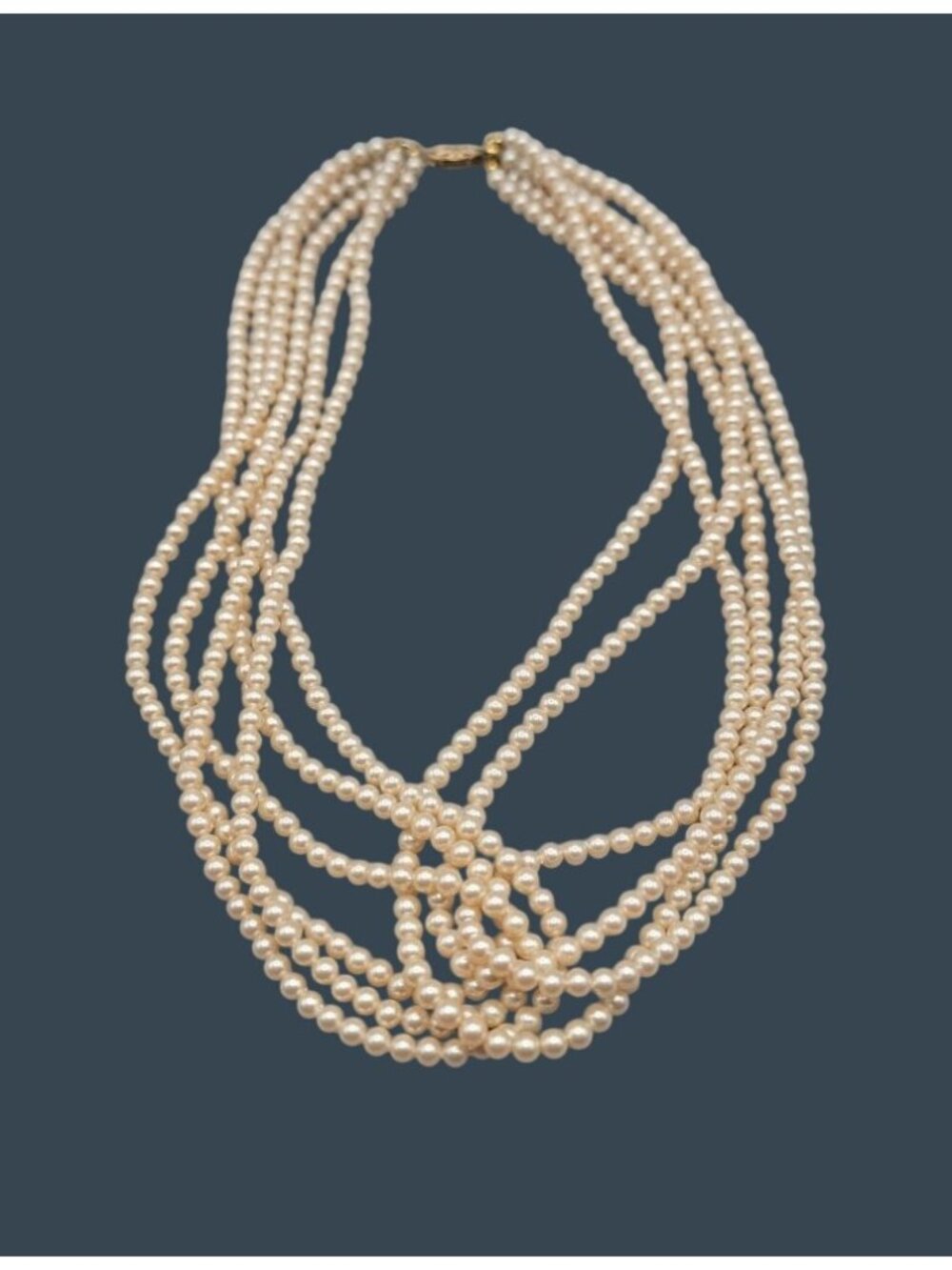 Rare Vtg Mikoshi by Danecraft Multi-strand Princesse Style Pearls Original Box - Picture 15 of 15